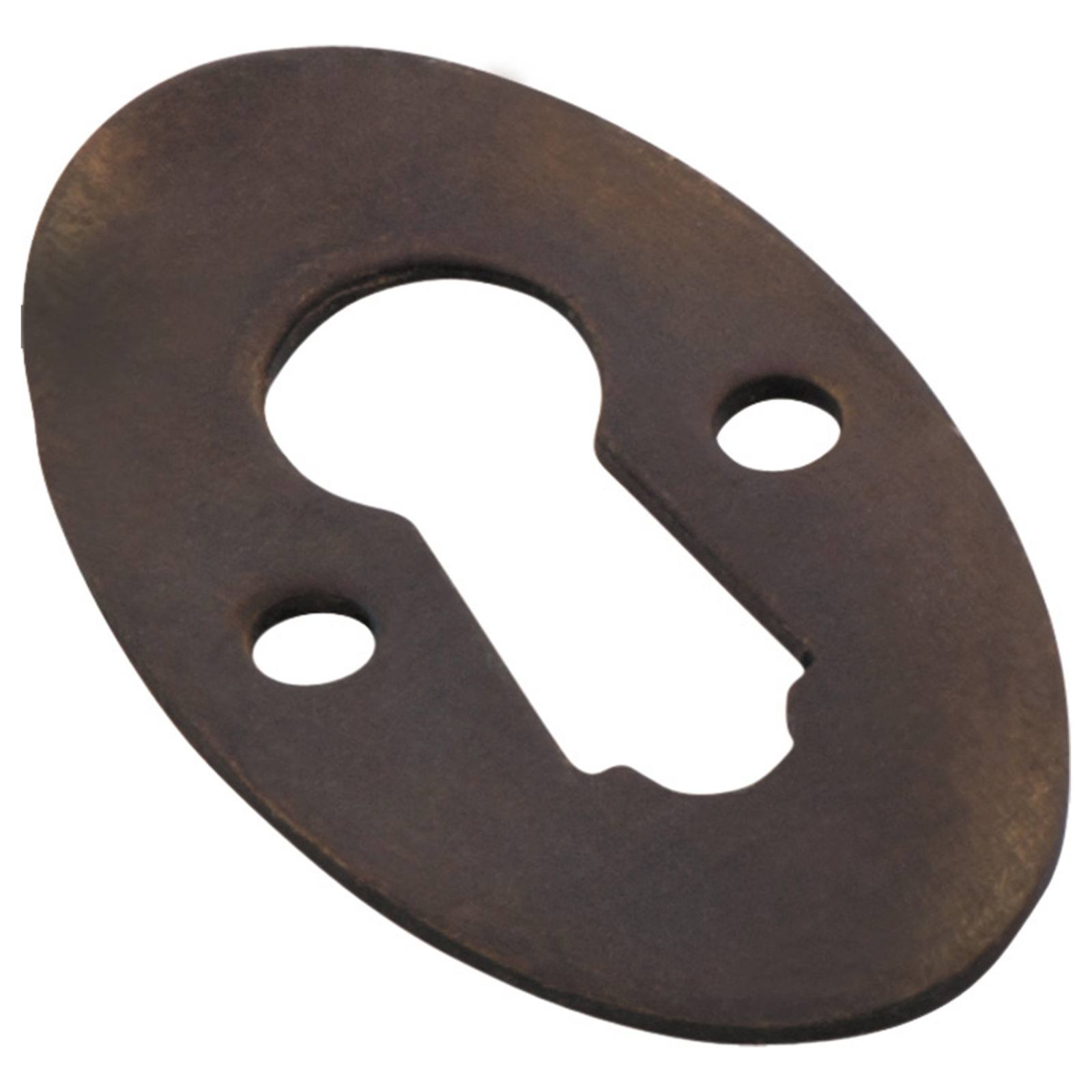 Oval Cupboard/Drawer Escutcheon, Antique Brass