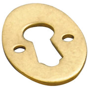 Oval Cupboard/Drawer Escutcheon, Polished Brass