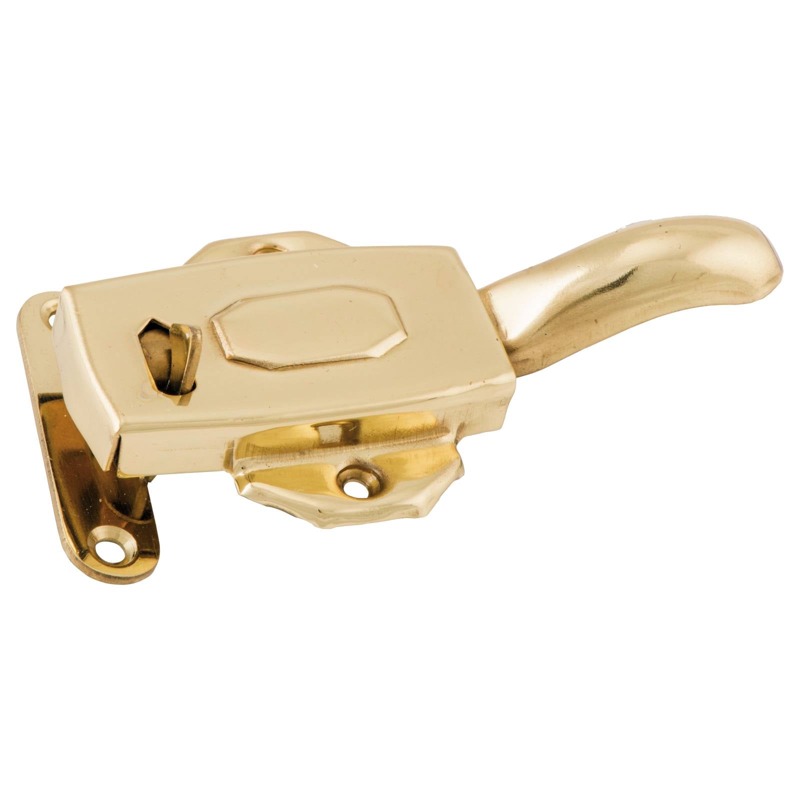 Kitchen Cabinet Latch (Right Hand), Polished Brass
