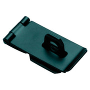 7.5x3.8cm Hasp & Staple, Matte Blk, Matte Black Powder Coated