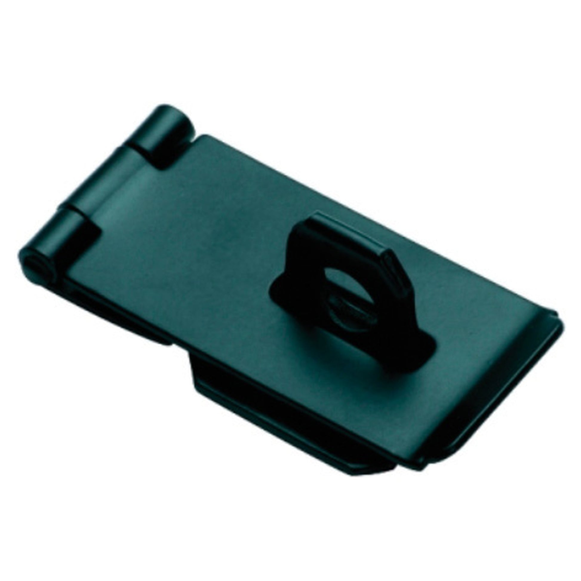7.5x3.8cm Hasp & Staple, Matte Blk, Matte Black Powder Coated