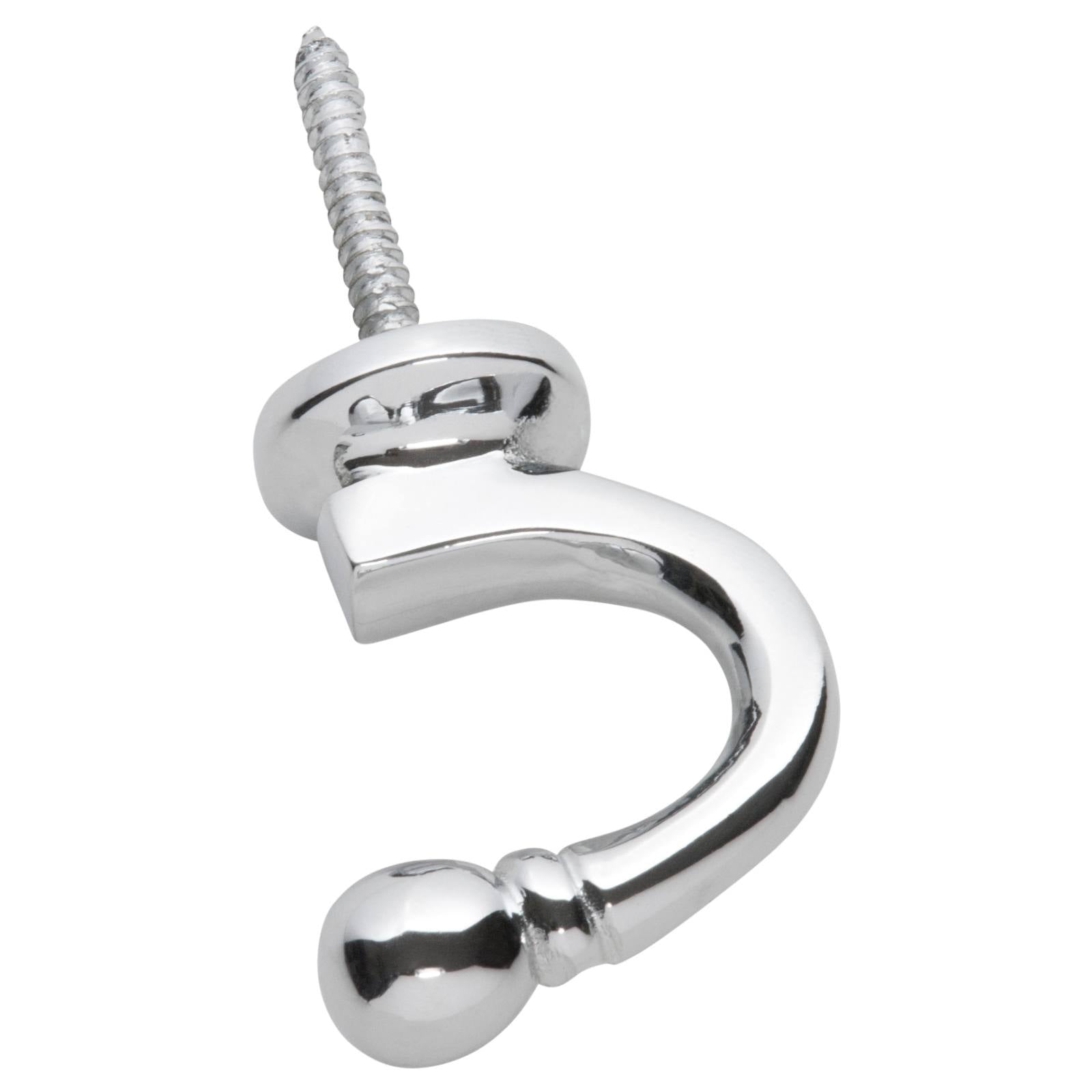 4.5cm Single Tie Back Hook, Chrome
