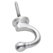 4.5cm Single Tie Back Hook, Satin Chrome
