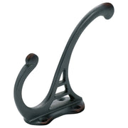 9.5cm Nouveau Hat & Coat Hook, Antique Copper