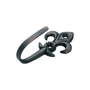 Fleur De Lys Tassle Hook, Antique Copper