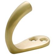 Plain Single Robe Hook, Polished Brass