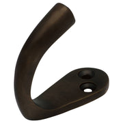 Plain Single Robe Hook, Antique Brass