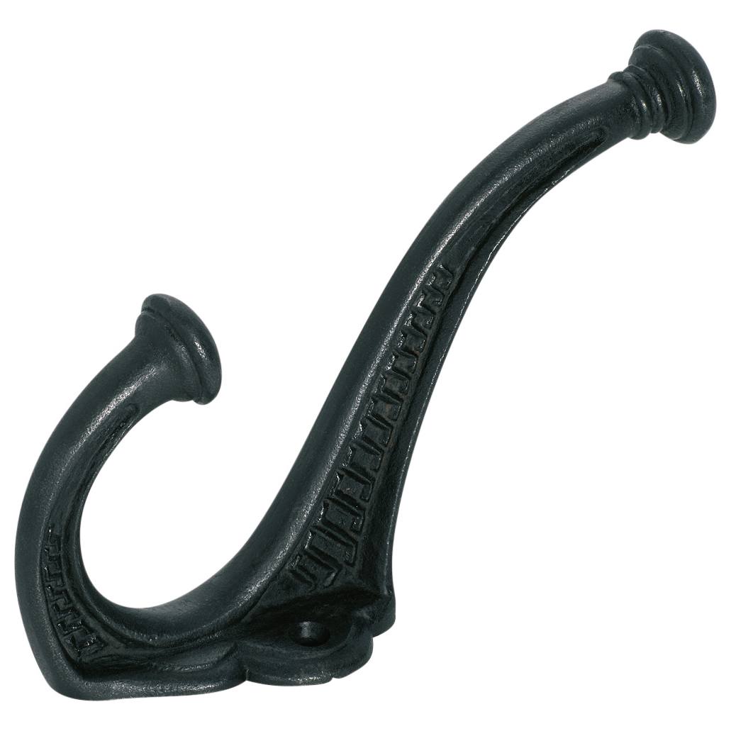 Chunky Decorative Hat & Coat Hook, Antique Finish