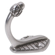 Single Acorn Robe Hook, Polished Metal