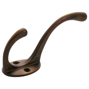 12cm Nouveau Hat & Coat Hook, Antique Brass