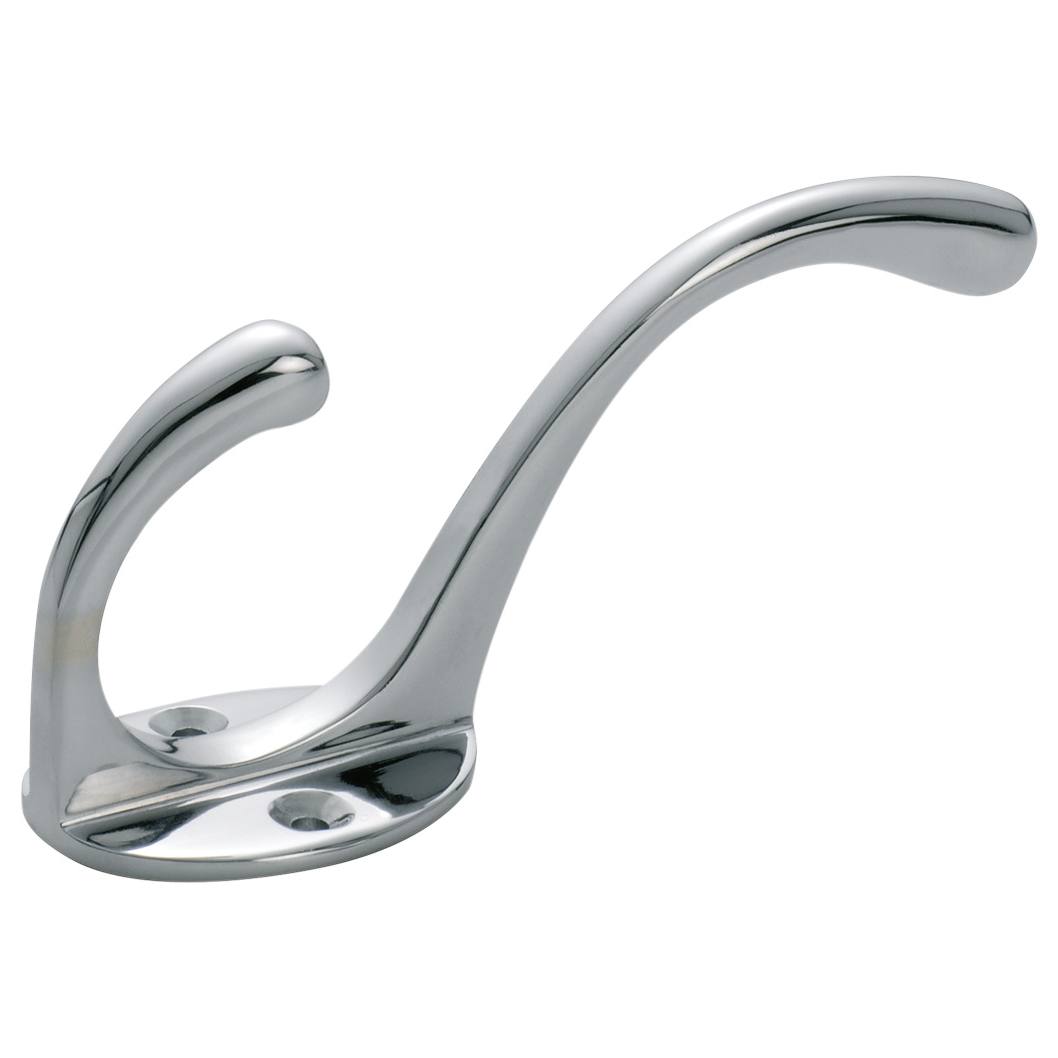 11cm Plain Hat & Coat Hook, Chrome