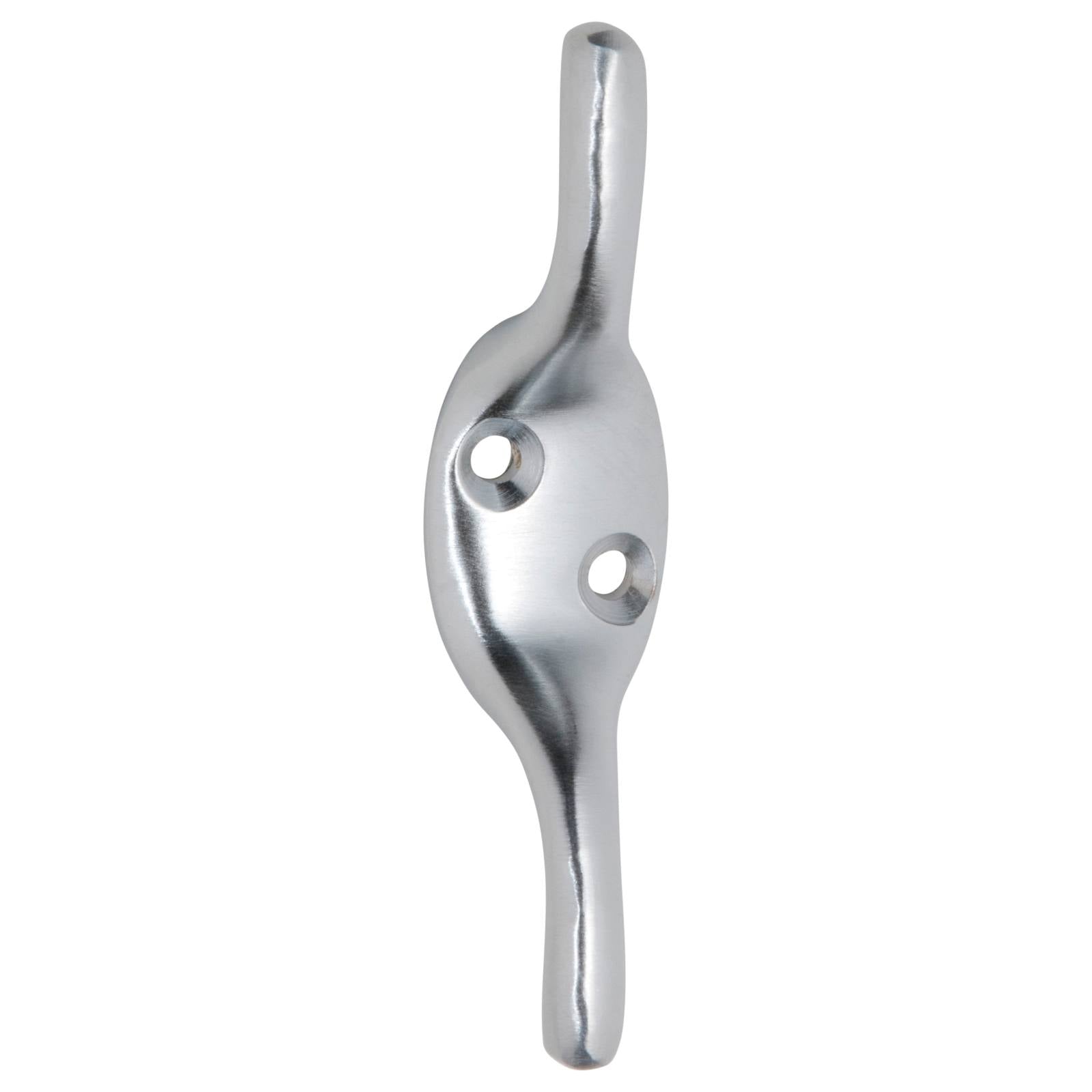 Small Cleat Hook, Satin Chrome