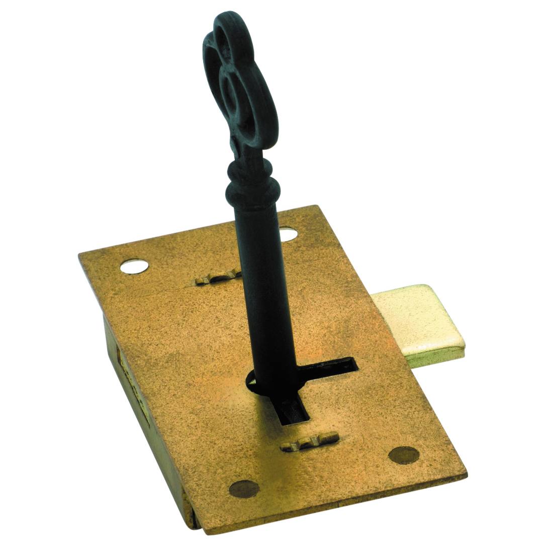 6.3x3.2cm Cupboard Lock, Brass