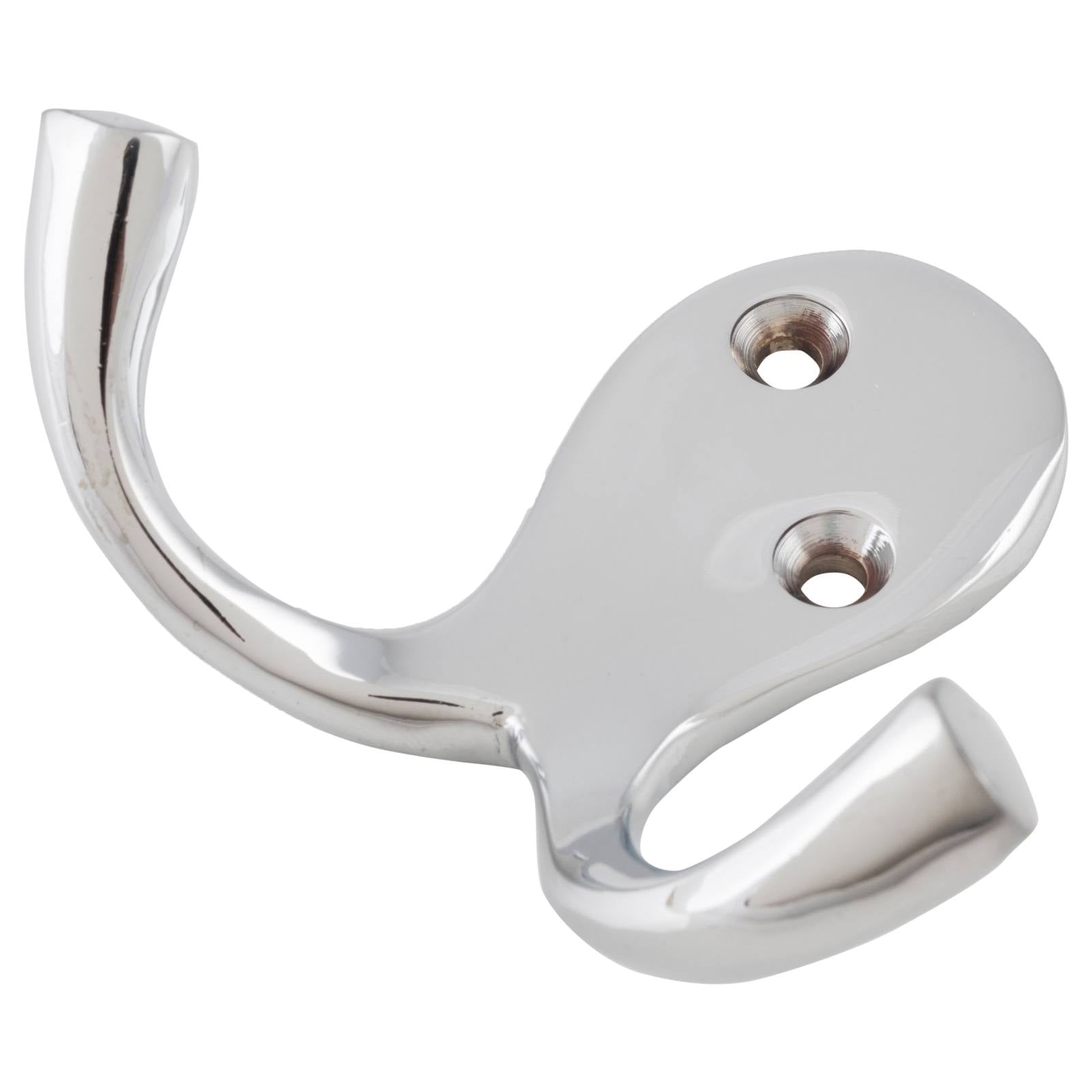 Plain Double Robe Hook, Chrome