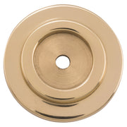 25mm Cupboard Knob Backplate, Pol Brass, Polished Brass