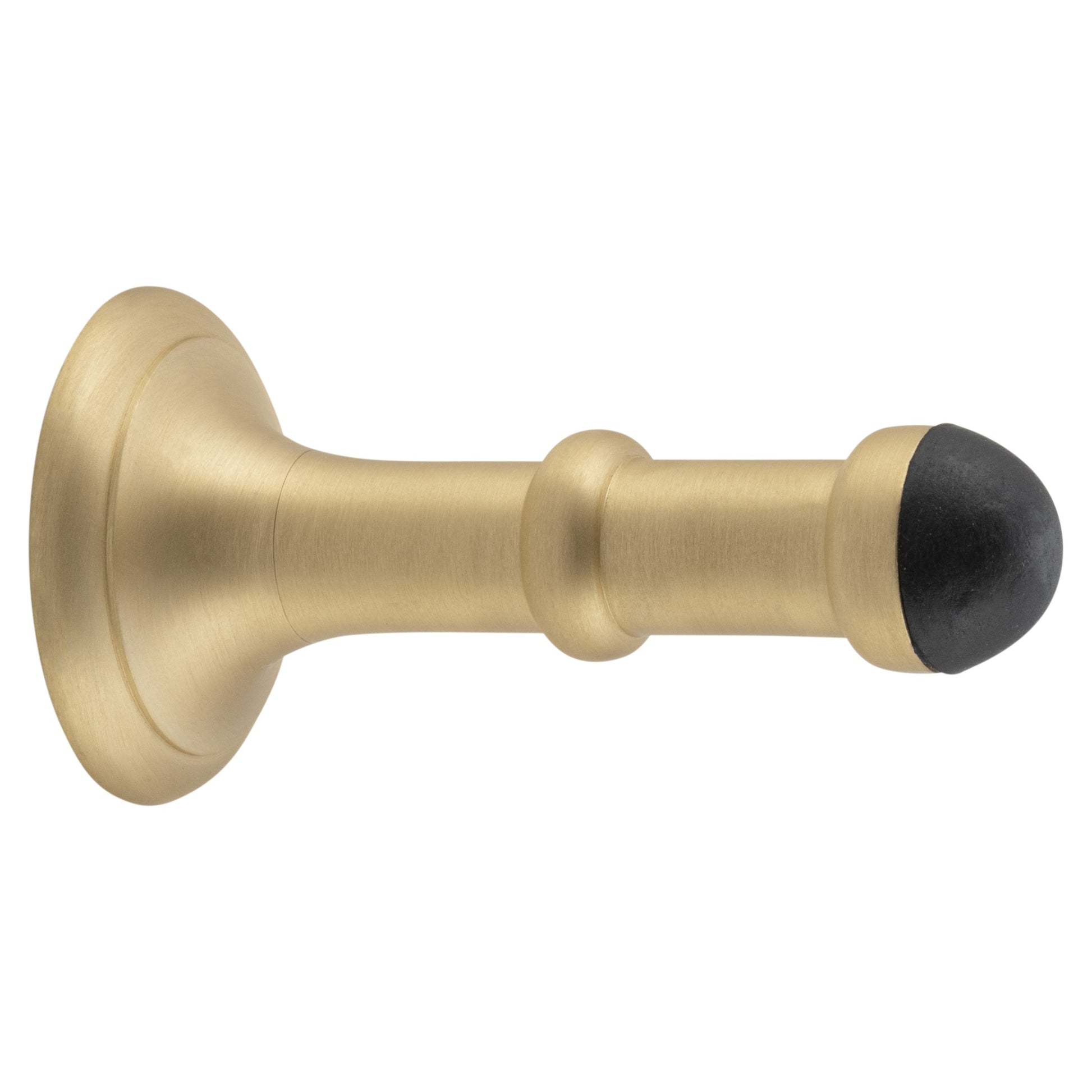 Door Stop Concealed Fix Small Satin Brass