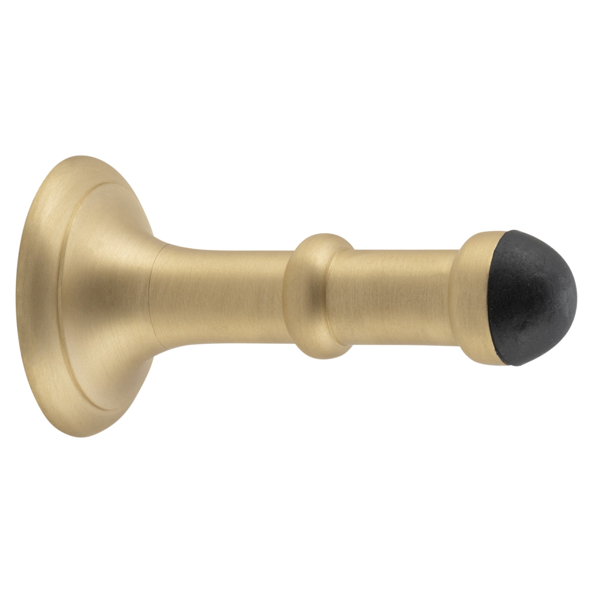 Door Stop Concealed Fix Small Satin Brass