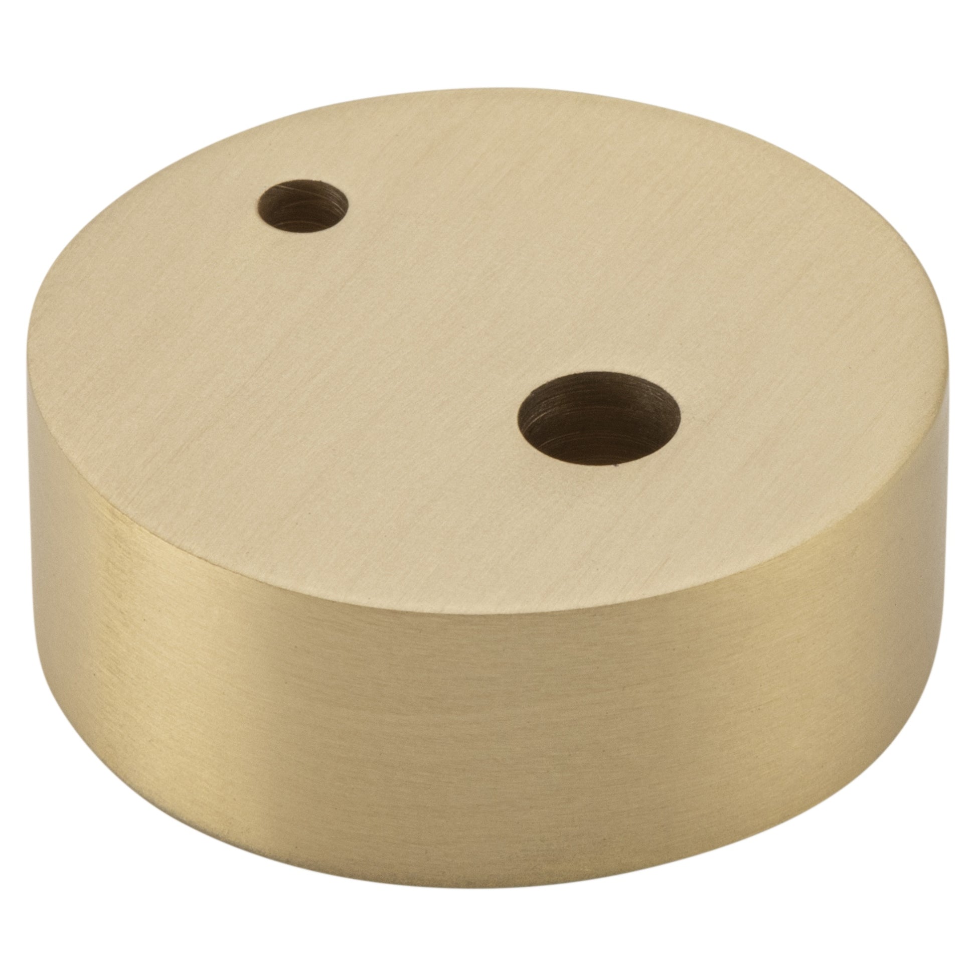 Door Stop Spacer Oval Satin Brass H15xD40mm