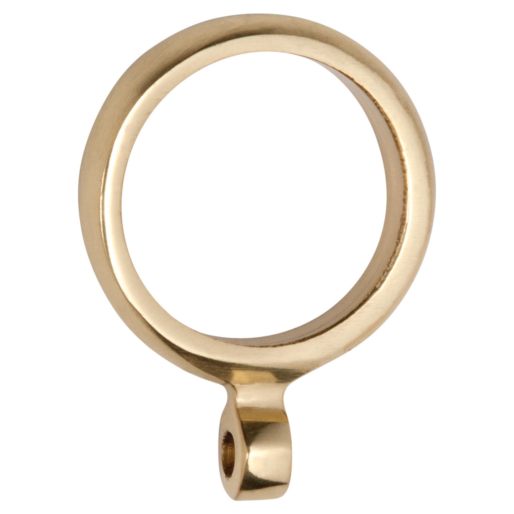 2.5cm Curtain Ring, Polished Brass