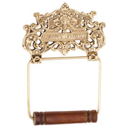 Albany Toilet Roll Holder, Polished Brass