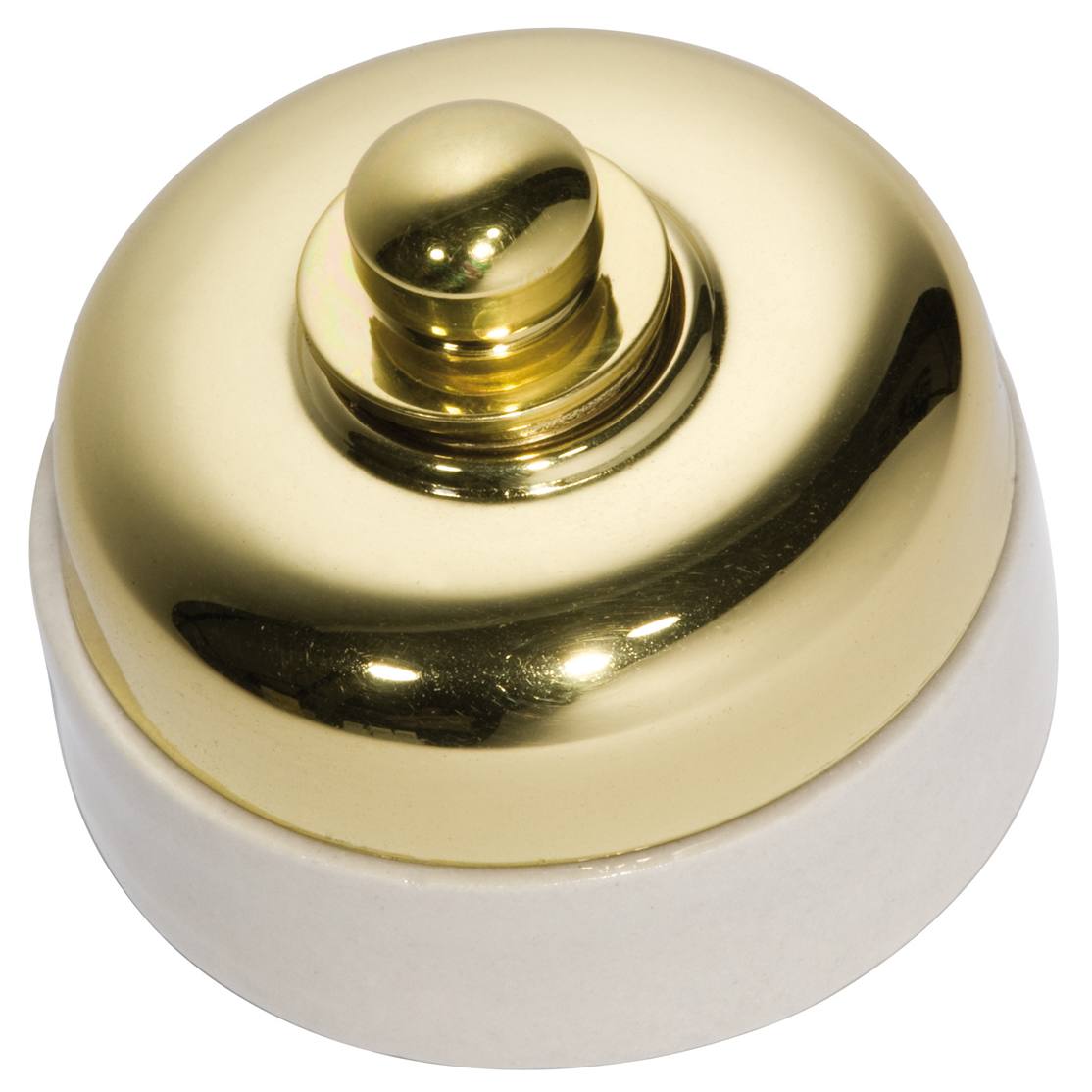 Dimmer Switch, Polished Brass Ivory