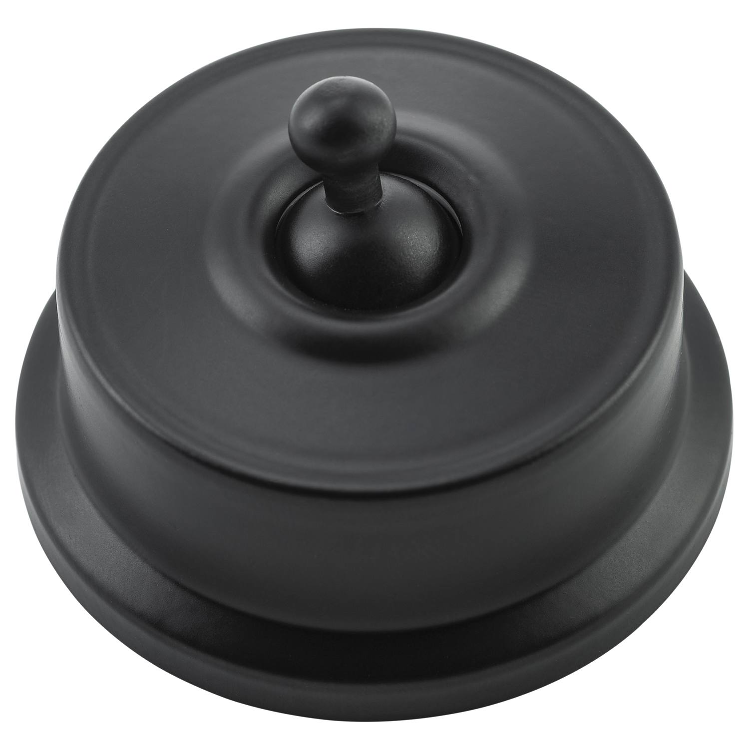Federation Toggle Switch, Matt Black
