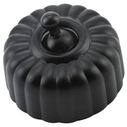 Fluted Toggle Switch, Black
