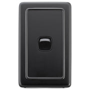 Clip On Switch 1 Gang 72x115, Black