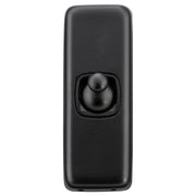 Toggle Switch 1 Gang 30x82, Black