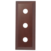 3 Gang Classic Switch Block, Polished Cedar