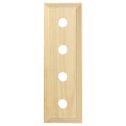 4 Gang Classic Switch Block, Raw