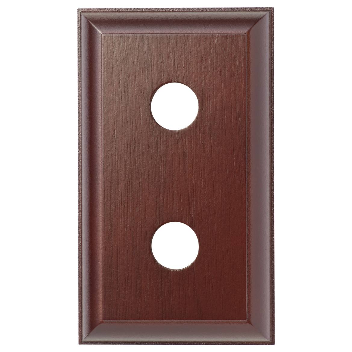 2 Gang Traditional Switch Block, Polished Cedar