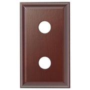 2 Gang Traditional Switch Block, Polished Cedar