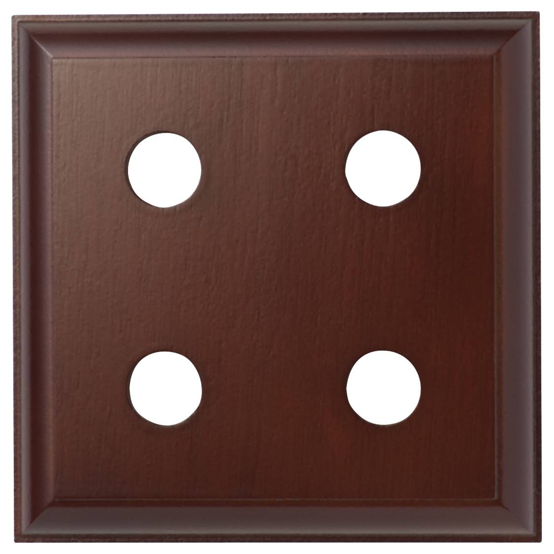 4 Gang Traditional Square Switch Block, Polished C