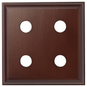 4 Gang Traditional Square Switch Block, Polished C