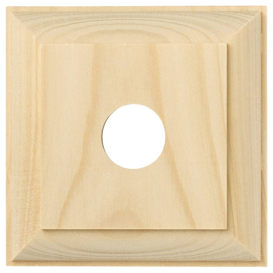 1 Gang Traditional Square Switch Block, Raw