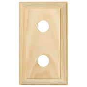 2 Gang Traditional Switch Block, Raw