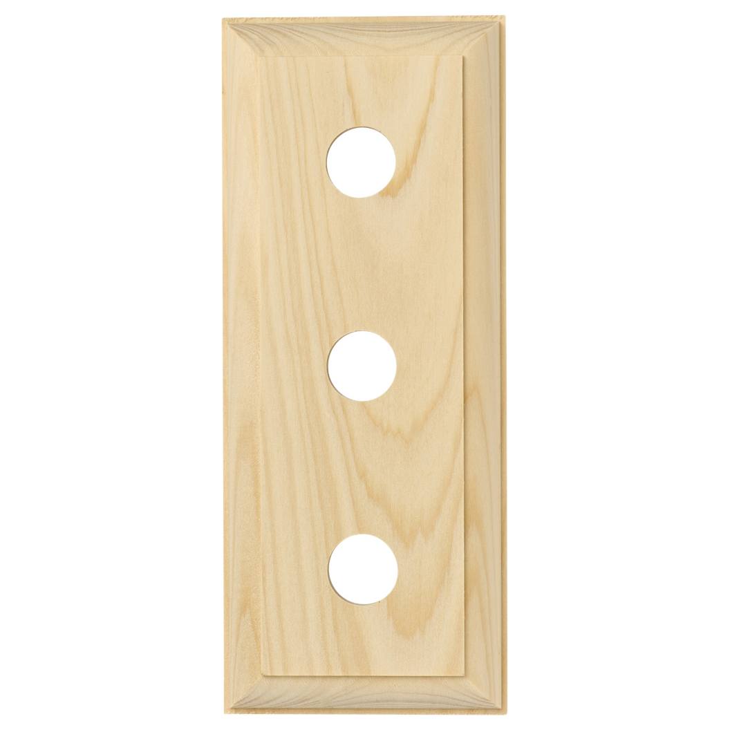 3 Gang Traditional Switch Block, Raw