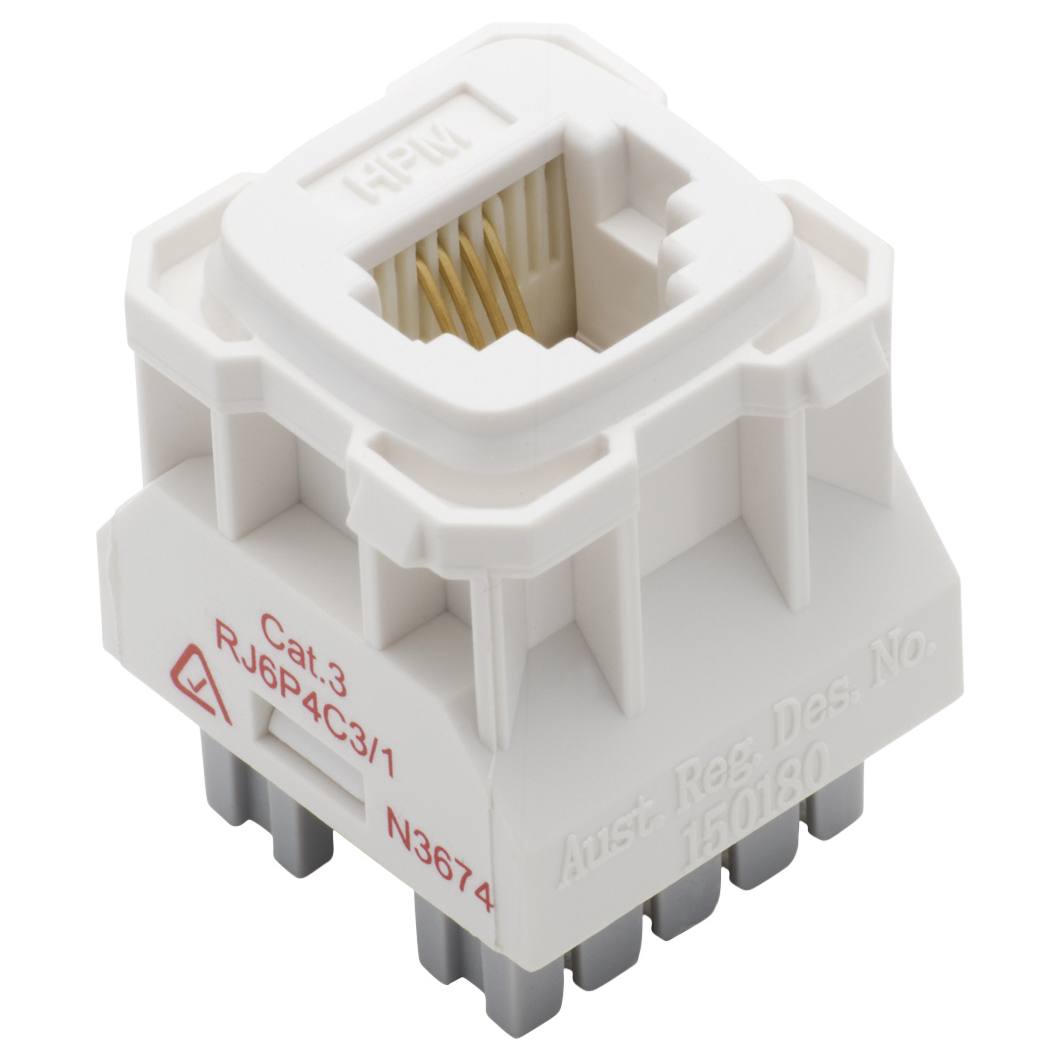 Telephone Socket, White