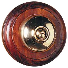 Traditional Toggle Switch, Polished Brass