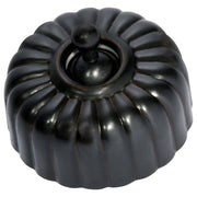 Fluted Toggle Switch, Antique Copper