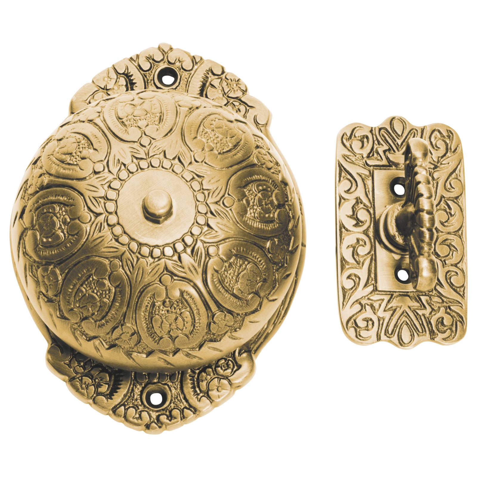 Fancy Mechanical Turn Bell Set, Polished Brass – Schots Home Emporium