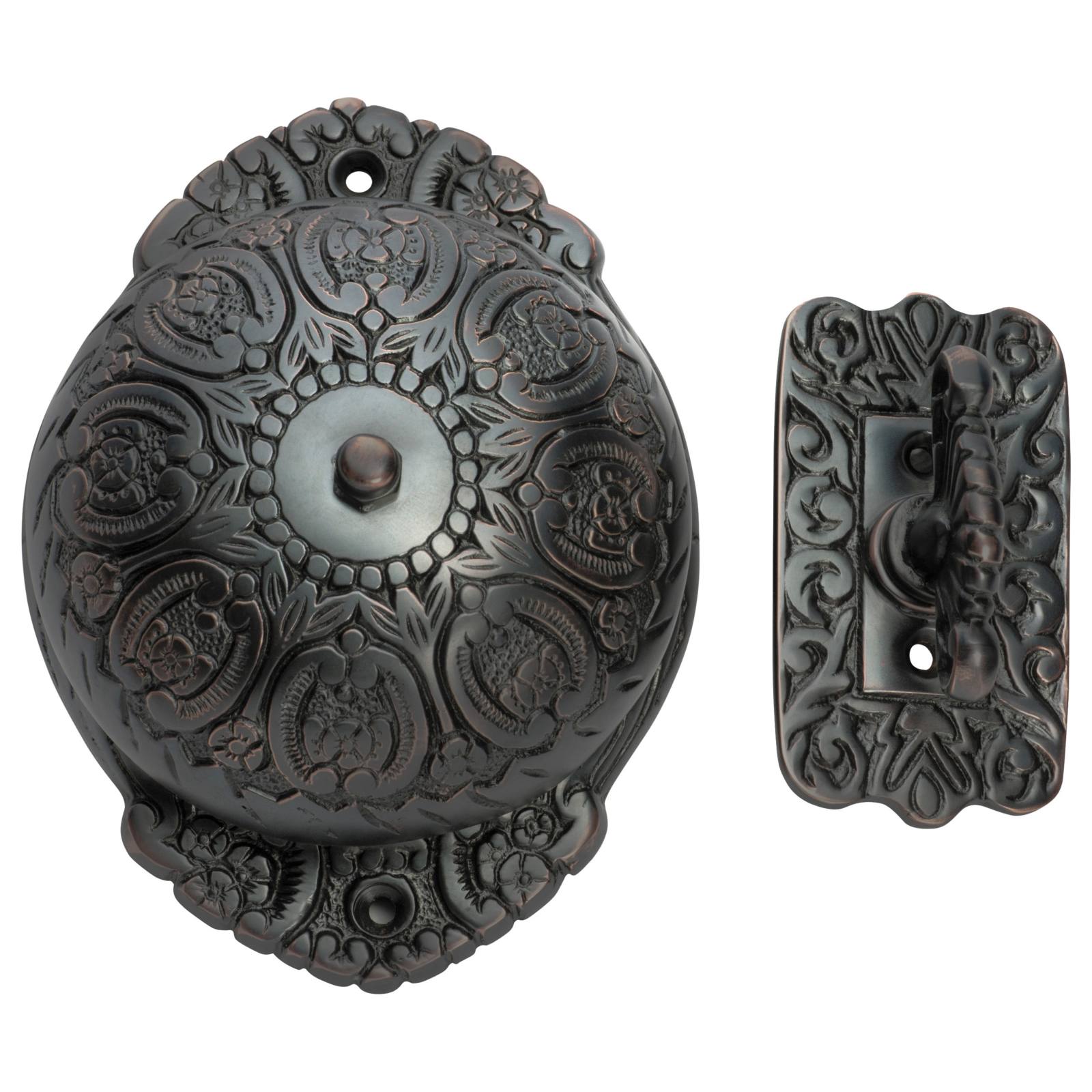 Fancy Mechanical Turn Bell Set, Antique Copper