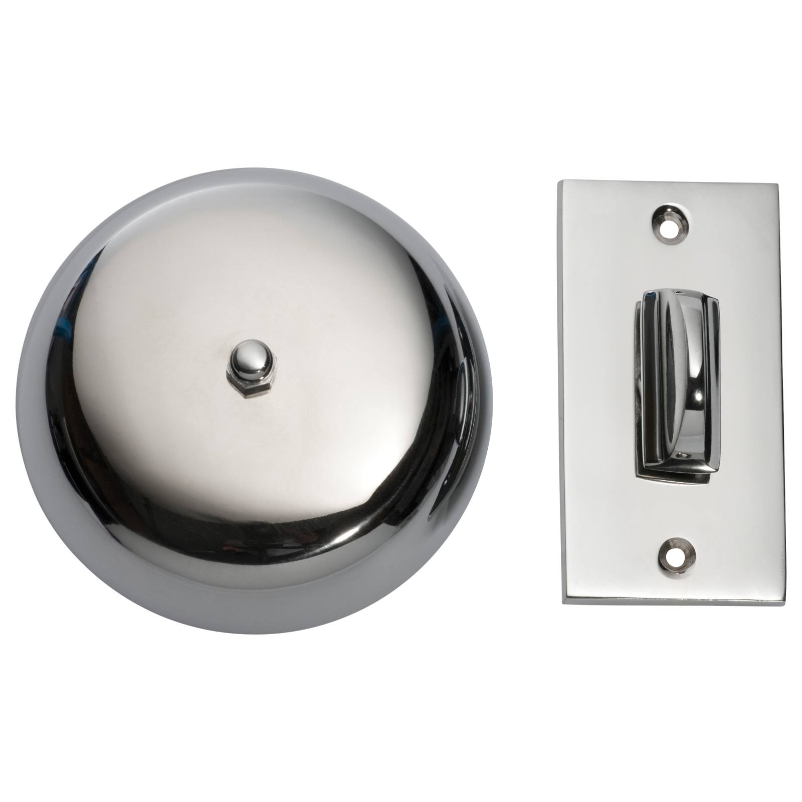 Plain Mechanical Turn Bell Set, Chrome