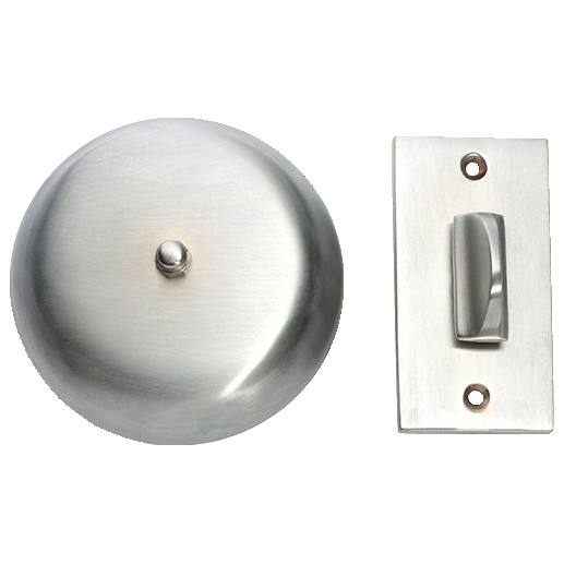 Plain Mechanical Turn Bell Set, Satin Chrome