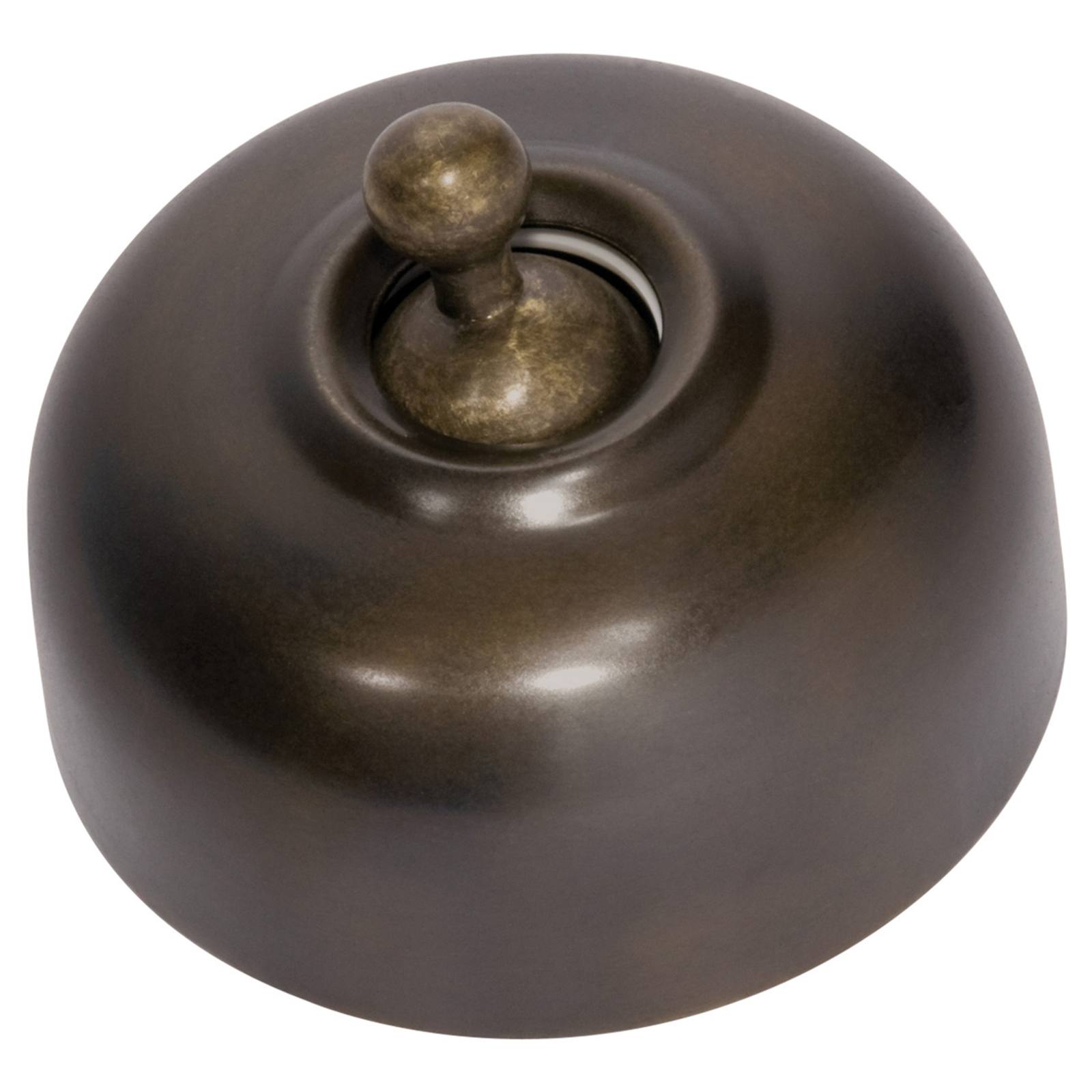 Traditional Toggle Switch, Antique Brass