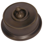 Federation Toggle Switch, Antique Brass