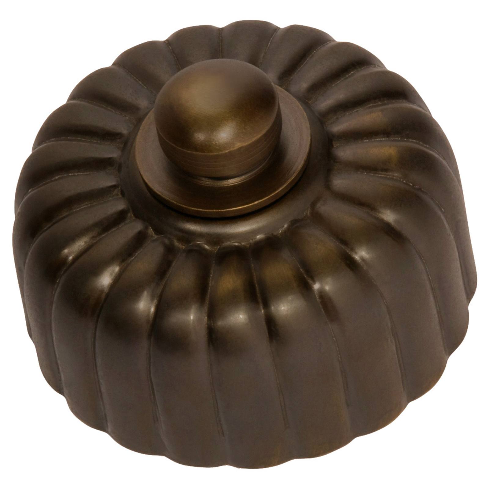 Fluted Dimmer, Antique Brass
