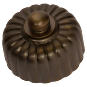 Fluted Dimmer, Antique Brass