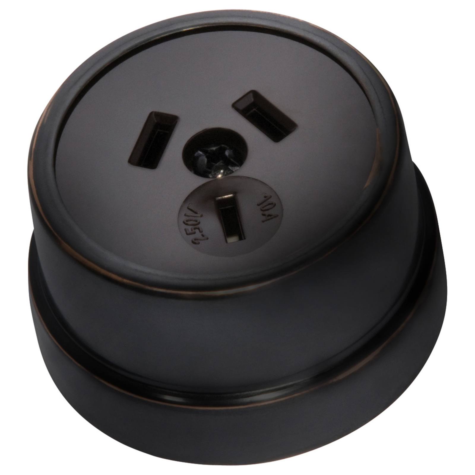 Traditional Power Point Socket, Antique Copper Bro